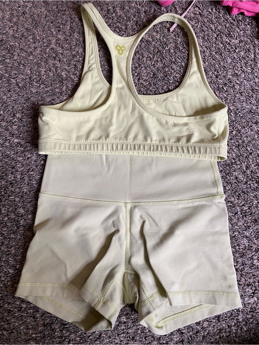 Aritzia yellow workout set